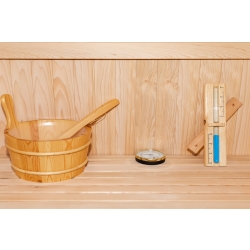 Sauna sucha z piecem MO-EA3 XL 3-osobowa 150x150x200cm 4,5kW